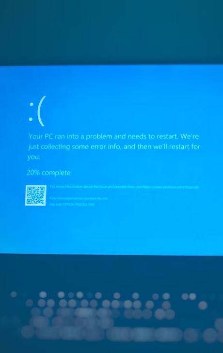 Windows blue screen error