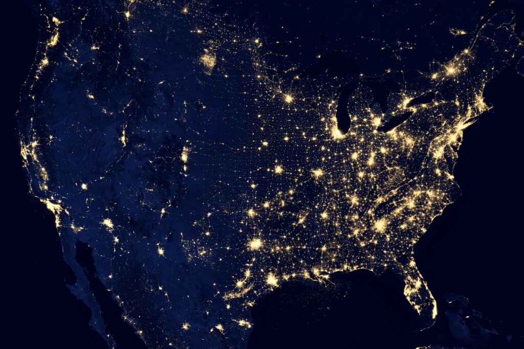 Map view of our service areas in Texas and California