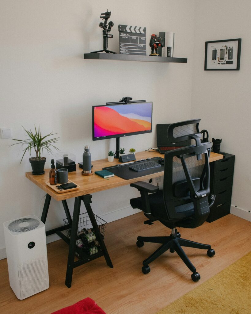 Laptop at home